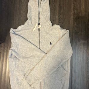 COPY - POLO zip up jacket, light gray, size small